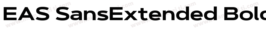 EAS SansExtended Bold字体转换